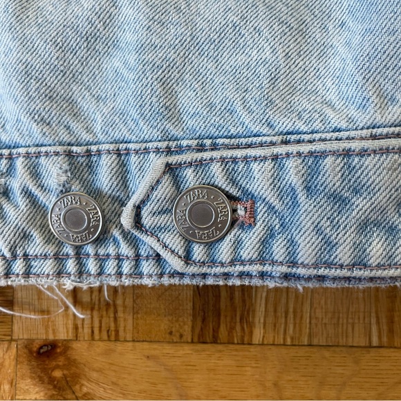 Zara Heart Denim Jacket M - L - Picture 8 of 11